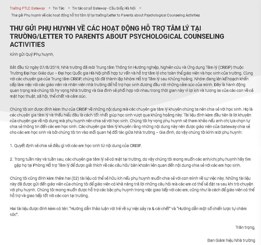 Hoc sinh bi bo quen tren xe tu vong: Gateway moi chuyen gia thao luan ve cai chet, co nen?-Hinh-2