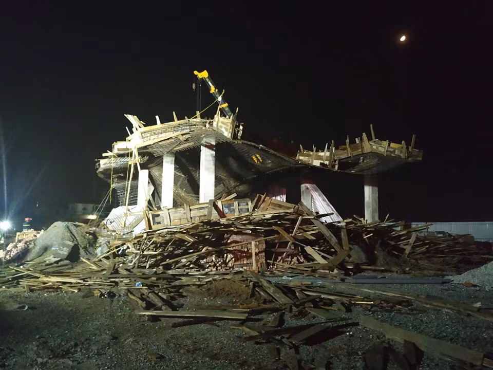 Sap gian giao cay xang Minh Tan o Hai Phong: Da tim thay thi the nan nhan