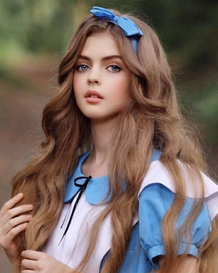 Ngoài diện mạo ấn tượng, Angelina Pryima còn sở hữu mái tóc dài. Trong một video YouTube, cô tiết lộ mình sử dụng gelatin làm mặt nạ tóc.