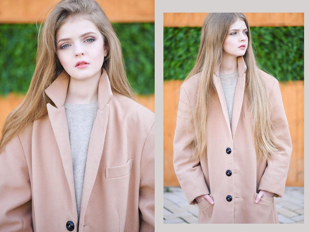 Đường nét gương mặt của cô trưởng thành, rõ ràng hơn, đặc biệt là đôi mắt to tròn thu hút.