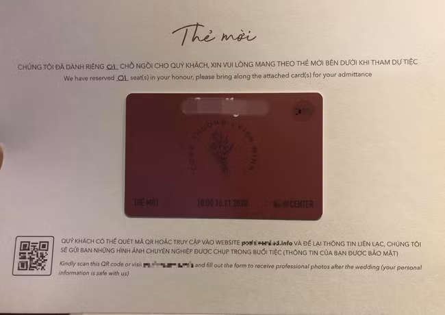 Những người đến dự tiệc có thể quét mã QR hoặc để lại thông tin trên website để BTC gửi lại những hình ảnh chuyên nghiệp nhất. Và điều quan trọng hơn, tất cả thông tin được bảo mật.