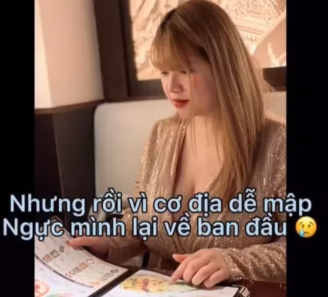 "Vì cơ địa dễ mập, ăn uống hợp khẩu vị nên dù có phẫu thuật hút mỡ, ngực mình lại trở về nguyên hiện trạng ban đầu", cô nói.
