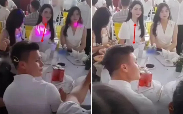 Ngoài ra chính việc diện trang phục gồm áo phông trắng cùng quần jeans khiến "bố vợ tương lai" của Quang Hải thêm phần "hack tuổi".