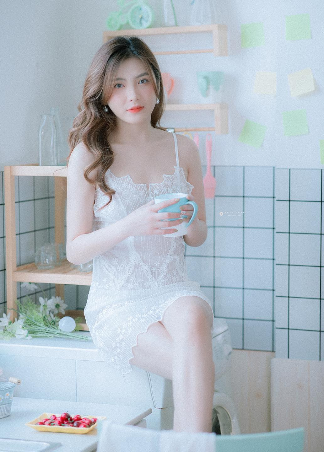 Là người mẫu ảnh, chắc hẳn Nguyễn Thị Thuê phải chú ý đến việc giữ gìn vóc dáng.