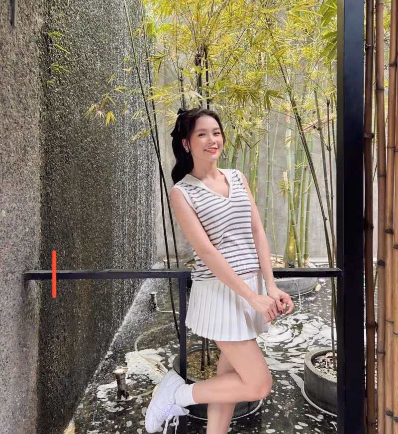 Gái xinh Sài thành này còn được khán giả yêu mến vì tính cách vui vẻ, hoà đồng.