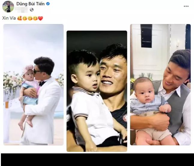 Bị réo gọi, vợ Bùi Tiến Dũng vô cùng bất ngờ và đành ngậm ngùi đi cùng để ra giúp cậu bé giải quyết vấn đề.