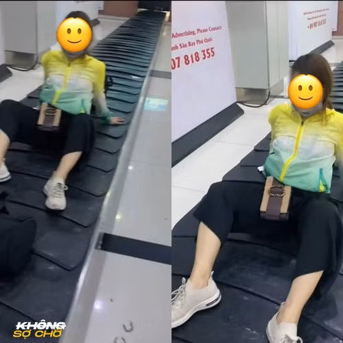 Gần đây, đoạn clip dài 7 giây kèm hình ảnh cô gái ngồi trên băng chuyền hành lý với tư thế thiếu tế nhị đang nhận được nhiều lượt quan tâm của người dùng mạng xã hội.