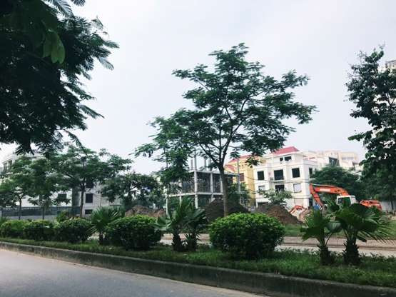 Khu biệt thự bên trong dự án này vẫn chỉ theo kiểu "nửa quê, nửa phố" dù đã hàng chục năm.