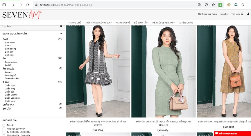 Mặc dù hàng loạt cửa hàng SEVEN.am ở Hà Nội đều đã đóng cửa trước nghi vấn nhập hàng Trung Quốc rồi cắt mác, nhưng trên website https://sevenam.vn, các sản phẩm của thương hiệu này vẫn được chào bán.