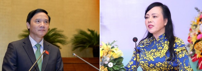 Quoc hoi bo phieu kin mien nhiem Bo truong Y te Nguyen Thi Kim Tien