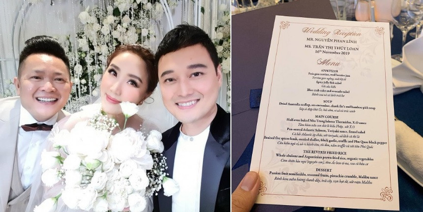 Thuc don trong tiec cuoi cua Cuong Do La, Truong Giang va sao Viet: Ai 