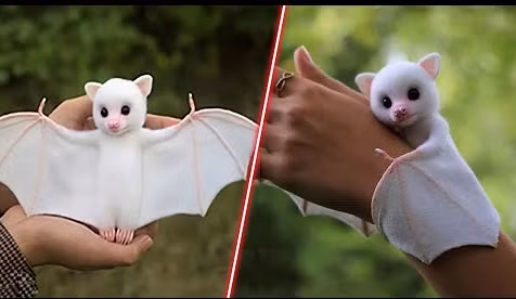 10. Còn đây là dơi trắng Honduras, một loài dơi đến từ Trung và Nam Mỹ. Chiều dài cơ thể của chúng không vượt quá 2 inch. Vào ban ngày, chúng thích nghỉ ngơi, ban đêm chúng đi ra ngoài để tìm kiếm thức ăn.