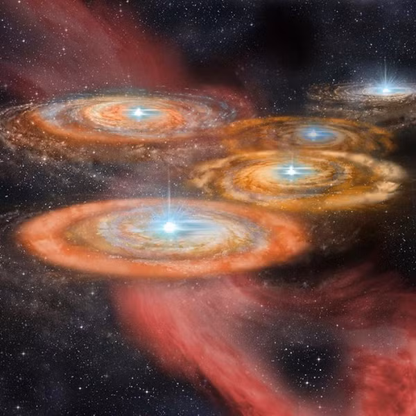 Nguyên nhân là vì thiên hà SPT-S J031132-5823.4 cách chúng ta gần 13 tỉ năm ánh sáng, điều này có nghĩa là hình ảnh từ nó, đến tận 13 tỉ năm sau người Trái Đất mới nhìn thấy!