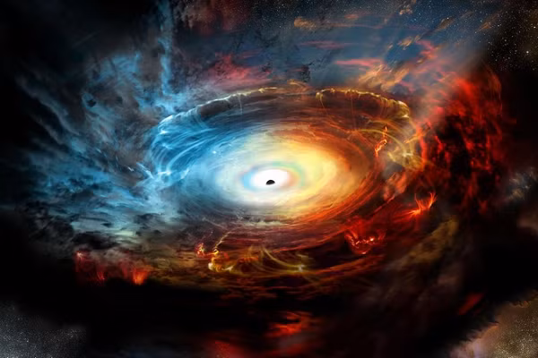 Các lỗ đen chỉ được tạo thành từ những ngôi sao rất lớn. Khi hết nhiên liệu vào cuối cuộc đời, chúng sẽ sụp đổ một cách thảm khốc và không thể ngăn cản. Khi sụp đổ, chúng tạo thành một cái giếng trong không gian - một lỗ đen.