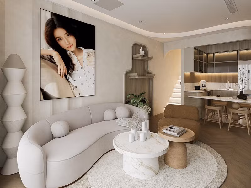 Nữ diễn viên cho biết, cô sẽ cùng mẹ và em trai ở căn nhà mới. Trong khi đó, căn nhà riêng của Cao Thái Hà sẽ dùng để cho thuê. Ảnh: FBNV