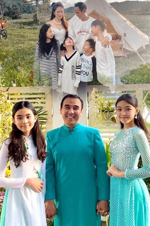 Lý Hải và Quyền Linh đều có tình duyên viên mãn. Trong khi Lý Hải kết hôn với Minh Hà, có 4 con, đủ nếp đủ tẻ, Quyền Linh sống hạnh phúc bên Dạ Thảo và hai cô con gái. Ảnh: Vietnamnet