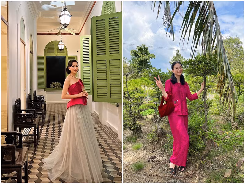 Nàng hậu khi sang chảnh lúc lại giản dị hết mức. Ảnh: FBNV