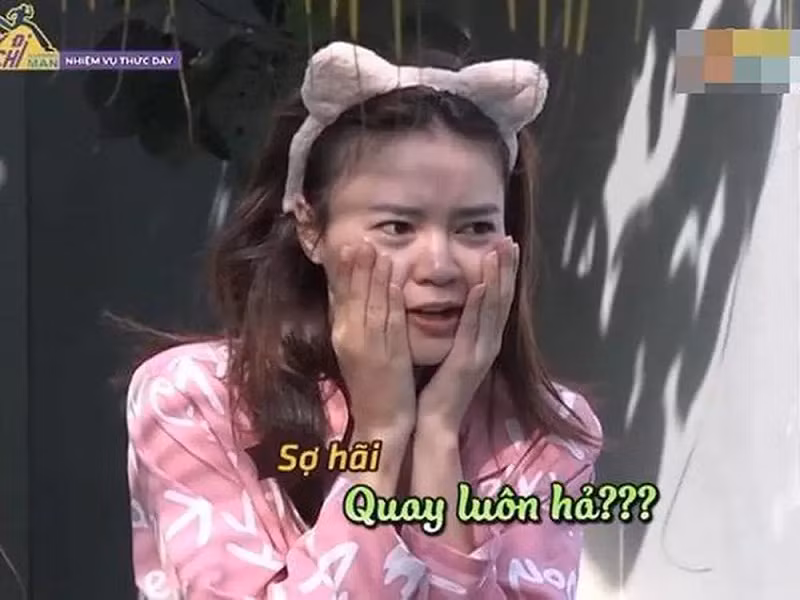 Tham gia chương trình Chạy đi chờ chi, nữ diễn viên không ngại để mặt mộc. Ảnh: Vietnamnet