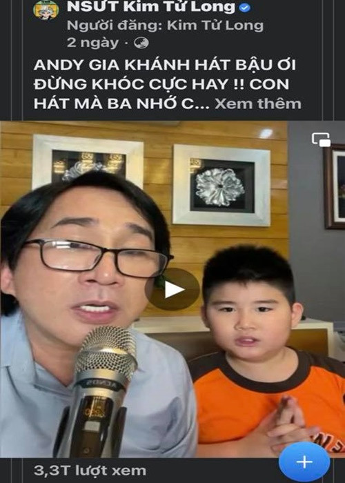 Hai con trai của Kim Tử Long đều quấn ba.