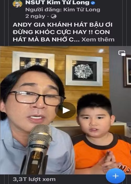 Hai con trai của Kim Tử Long đều quấn ba.