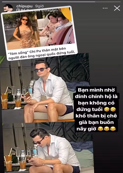 Tháng 5/2021, ảnh Chi Pu bên một người đàn ông ngoại quốc gây xôn xao. Phía người đẹp đăng tải hình ảnh rõ nét hơn của chàng trai Tây và gọi người này là bạn. Ảnh: Dân Trí