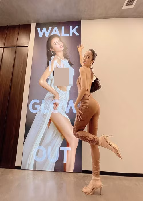 Nữ diễn viên phim "Quyên" gợi cảm với mẫu bodysuit hở lưng. Ảnh: FBNV