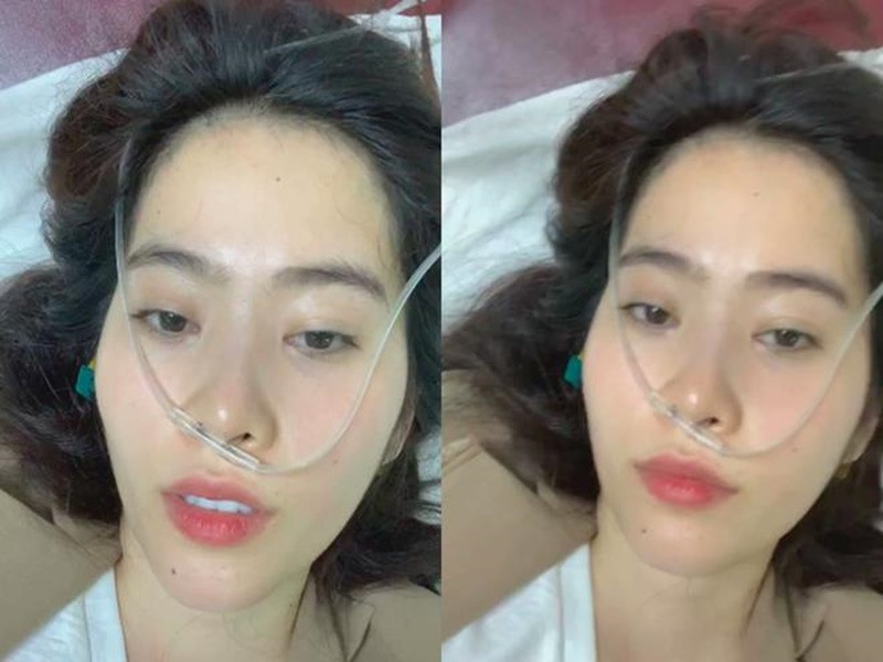 Nam Em nhập viện truyền nước biển vào năm 2018 do không chịu được áp lực dư luận khi chuyện tình cảm gây ồn ào. Ảnh: Dân Việt