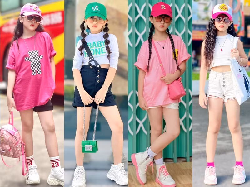 Thùy Linh được mẹ chăm chút hình ảnh.