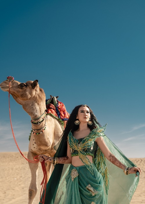 Võ Hạ Trâm chia sẻ trên Người lao động, MV "Về với em" sẽ như một bước khảo sát phản ứng của khán giả Ấn Độ đối với cô. Nếu thuận lợi, có thể nữ ca sĩ sẽ có những kế hoạch xa hơn. Ảnh: Người lao động