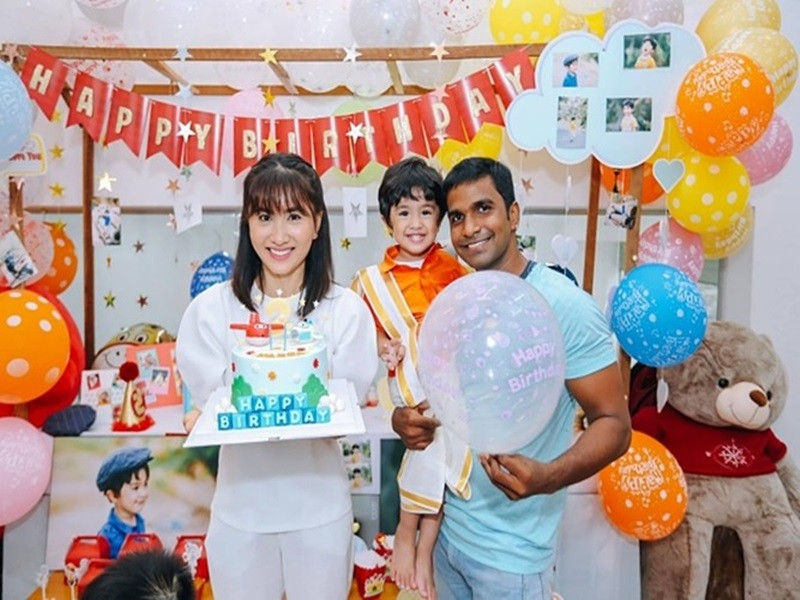 Nữ diễn viên phim “Cổng mặt trời” hiện tại có một con trai 5 tuổi tên Nanda. Ảnh: Dân Việt