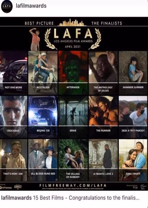 Khôi Nguyên có một số bộ phim gây ấn tượng. Năm 2021, Hồng Vân chia sẻ thông tin phim “Nostalgia” của Khôi Nguyên lọt top 15 phim ở hạng mục phim ngắn xuất sắc nhất của liên hoan phim Los Angeles Film Award, được vinh danh ở hạng mục Đạo diễn phim ngắn đầu tay xuất sắc nhất và Hình ảnh đẹp nhất. Ảnh: Tiền Phong