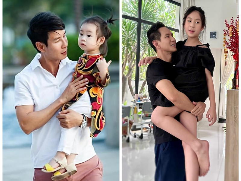 Con gái Lý Hải có đôi chân dài thẳng tắp ở tuổi lên 10.