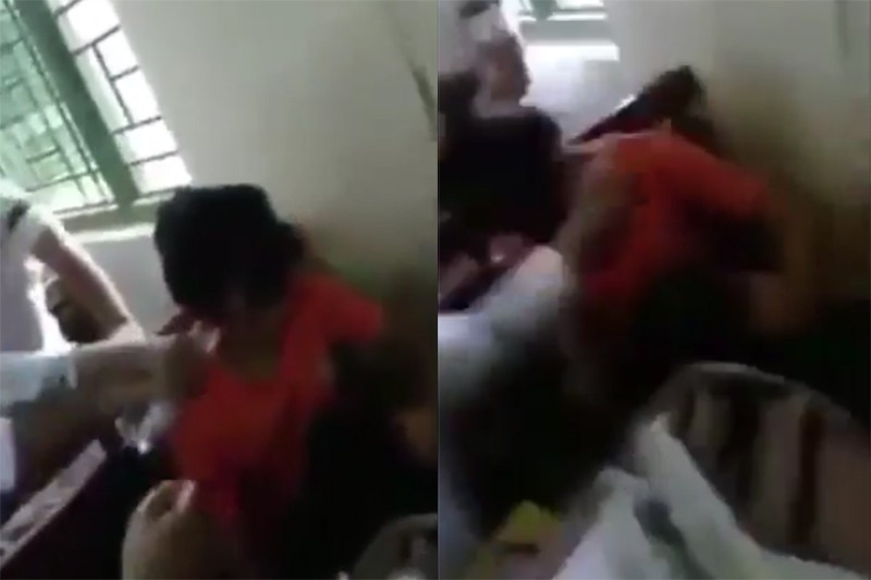 Bao vu lam guong sao nu sinh van danh ban roi quay clip len mang?