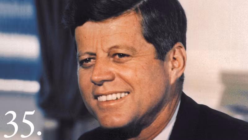 John F. Kennedy (1917-1963) là tổng thống Mỹ từ năm 1961 cho đến khi bị ám sát vào tháng 11/1963. Ông là vị tổng thống trẻ nhất lịch sử nước Mỹ khi nhậm chức.