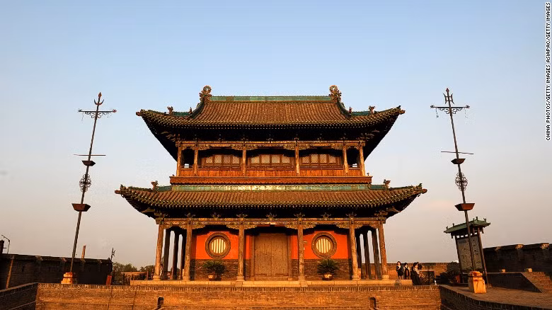 Thành phố cổ Pingyao có 6 cổng vào và 73 tháp canh.