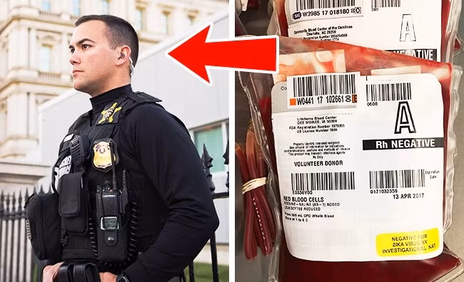 Mật vụ Mỹ luôn chuẩn bị lượng máu cần thiết trong trường hợp Tổng thống Mỹ bị thương cần truyền máu mà cơ sở y tế, bệnh viện không đáp ứng đủ.