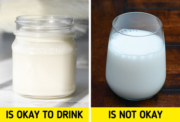 Sữa. Mẹo chọn sữa tươi ngon là quan sát mùi, vị và màu sắc. Nếu không được thử, bạn hãy quan sát, sữa tươi có màu trắng trong, hơi ngả vàng.