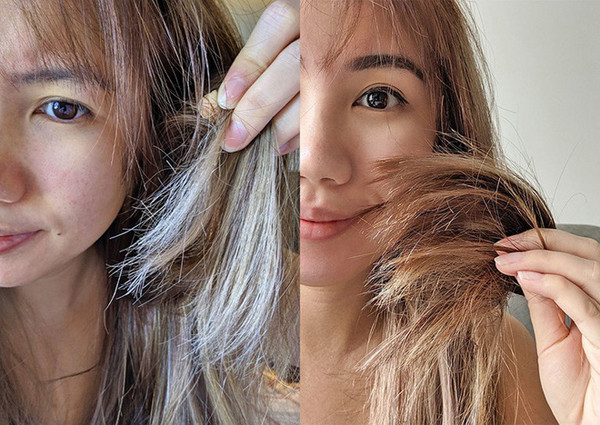 Mặt khác, khi lớp dầu dưỡng của dầu xả bị loại bỏ, tóc của bạn sẽ không dễ đổ dầu như trước. Điều này giúp duy trì mái tóc sạch, suôn trong thời gian lâu hơn, không cần gội mỗi ngày. (Ảnh: Kenh14)