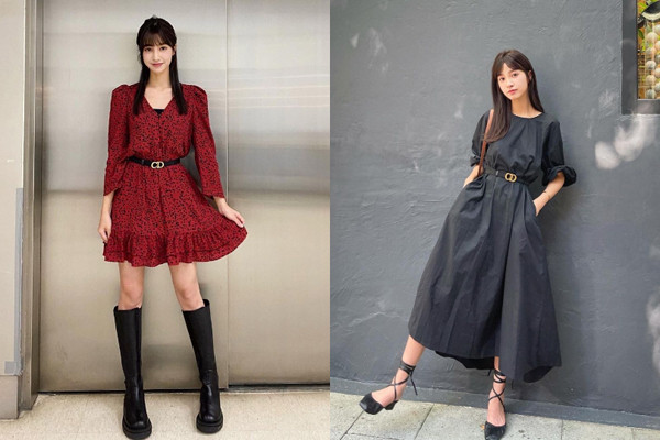 Tạo điểm nhấn vào vòng eo. Muốn trông gầy hơn, món đồ các cô nàng dáng quả táo không nên bỏ qua là thắt lưng. Tuy nhiên khi lên đồ, bạn nên kéo thắt lưng cao hơn phần eo. Không cần thắt quá chật, bạn chỉ cần thắt hờ để tạo điểm nhấn.