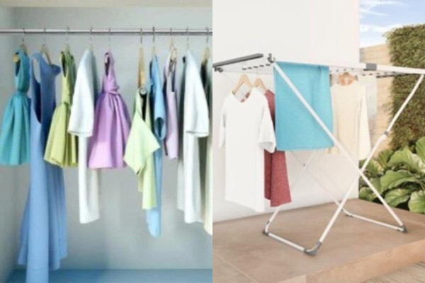 Trải quần áo diện tích càng rộng càng tốt. Quần áo mùa đông thường nặng và khó khô. Đặc biệt, loại còn có đai, mũ và túi đính kèm. Những chi tiết này giúp bạn giữ ấm, tiện dụng song lại là nguyên nhân khiến hơi ẩm trong quần áo khó thoát.