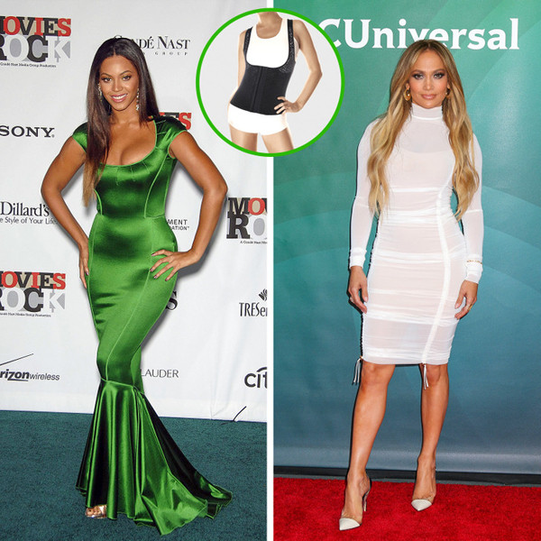 Tận dụng đai định hình bụng. Đai định hình bụng rất hữu ích trong việc giấu đi phần bụng ngấn mỡ. Đây là mẹo phối đồ giấu bụng được nhiều người nổi tiếng như Jennifer Lopez, Kim Kardarshian áp dụng. (Ảnh: Brightside)