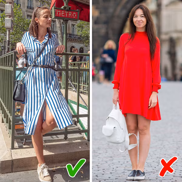 Đai thắt lưng. Đai thắt lưng có khả năng tôn lên nét tinh tế và vòng eo của người mặc. Trường hợp diện quần áo dáng rộng, nhiều tầng lớp, bạn nên kết hợp với thắt lưng bản rộng. Trong khi đó, trang phục bó sát chỉ phù hợp với thắt lưng dạng mảnh. (Ảnh: Brightside)