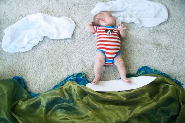 Trước đây, cũng có những bộ ảnh chụp ước mơ của những em bé sơ sinh rất ngộ nghĩnh và đáng yêu.