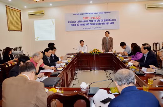 Lien hiep Hoi Viet Nam to chuc pho bien Luat Bao chi 2016