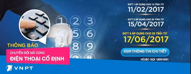 VNPT san sang chuyen doi ma vung dien thoai co dinh giai doan 3