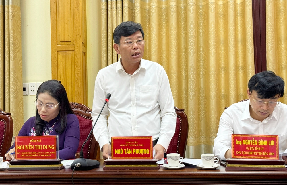 Dang doan Lien hiep cac Hoi Khoa hoc va Ky thuat Viet Nam lam viec voi Tinh uy Bac Ninh-Hinh-2