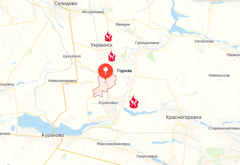 Theo báo cáo trên Military Chronicle ngày 8/10, với việc Tập đoàn quân Trung tâm Nga lần lượt chiếm được hai làng Blahodatne và Zoryanoye, quân Nga đã bao vây Gornyak và Kurakhivka từ ba phía nam, bắc và đông. Phía còn lại cũng bị phong tỏa thông qua không kích và pháo kích, các con đường chính đều bị hỏa lực tầm xa của quân Nga kiểm soát. Ảnh: Topwar.