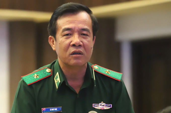 Thiếu tướng Lê Đức Thái sinh ngày 30/4/1967 tại Yên Hưng, Quảng Ninh; tháng 9/1984, ông thi đỗ và là học viên Trường Sĩ quan Biên phòng (nay là Học viện Biên phòng) từ năm 1984-1987, sau đó về công tác tại lực lượng Biên phòng Quảng Ninh. Ảnh: TTXVN.