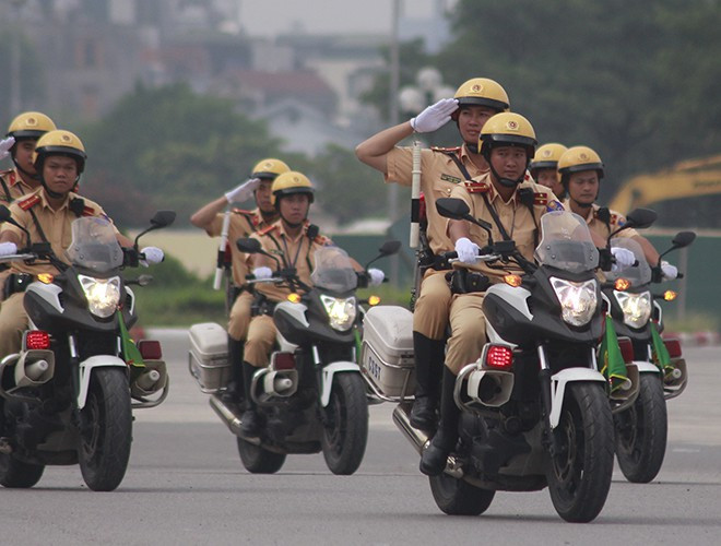 Lực lượng CSGT với các xe tuần tra phân khối lớn thế hệ mới