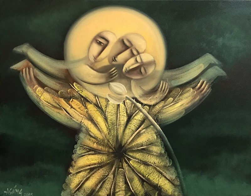 Hoa si Hoang A Sang: Duoc ve moi ngay la mot an hue, su may man cua cuoc song ban tang-Hinh-7